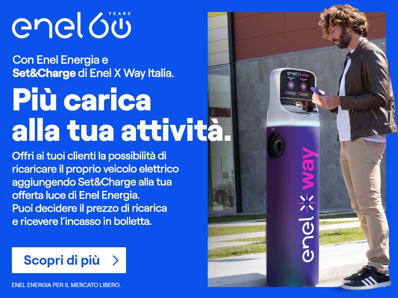 La nuova offerta Set&amp;Charge di Enel Energia per i clienti business