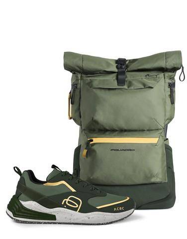 Piquadro e Acbc presentano la Corner Collection, sneaker e zaini in chiave green