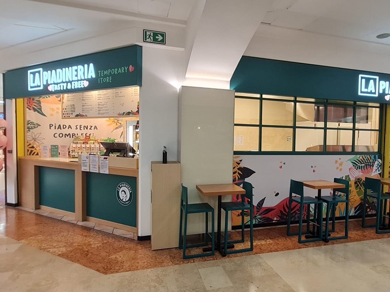 Il punto vendita La Piadineria Tasty&Free