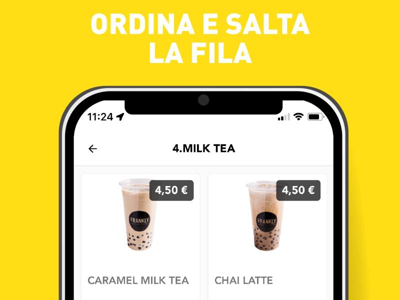 La nuova app di Frankly Bubble Tea a misura di GenZ La nuova app di Frankly Bubble Tea a misura di GenZ