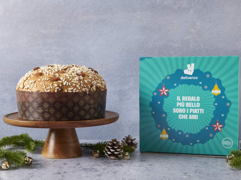 La limited edition del panettone Deliveroo