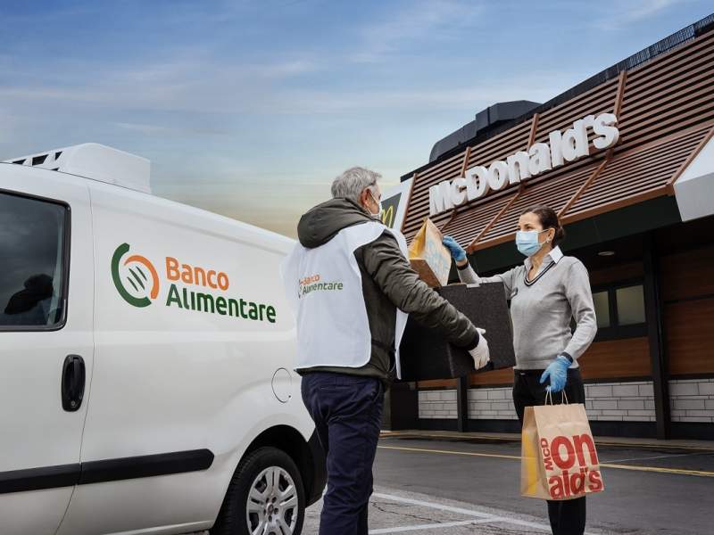 Fondazione Banco Alimentare e Comunità di Sant'Egidio i main partner dell'iniziativa McDonald's "Sempre pronti a donare"