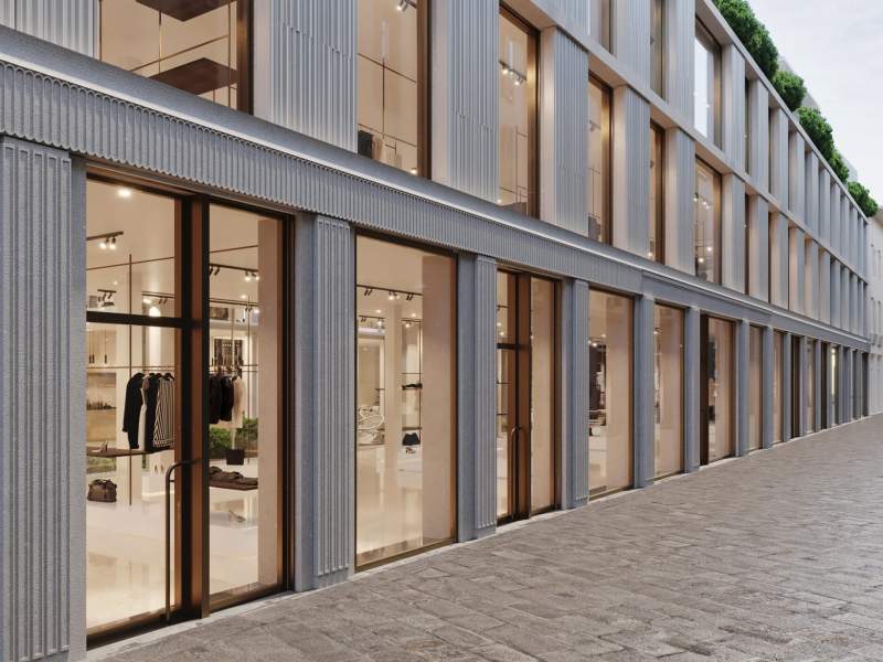 Uno scorcio di Spiga 26, l'immobile gestito da Hines che conclude la locazione con l'ingresso del ristorante Il Baretto