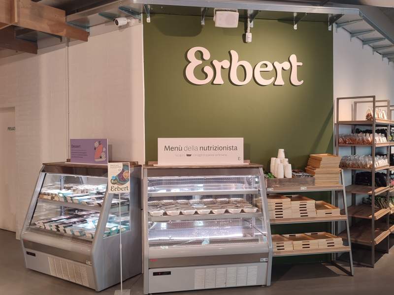 Il nuovo logo di Erbert, che conferma il business model legato ai piatti pronti