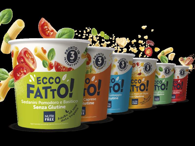 Le 6 referenze di Ecco Fatto! la nuova linea gluten free di Nutrifree Le 6 referenze di Ecco Fatto! la nuova linea gluten free di Nutrifree