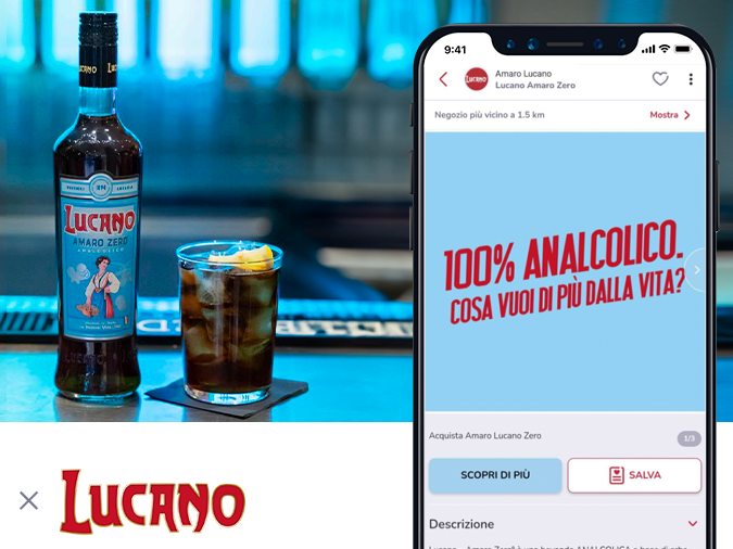 Alleanza fisico-digitale fra Amaro Lucano 1894 e ShopFully per il lancio della versione analcolica Alleanza fisico-digitale fra Amaro Lucano 1894 e ShopFully per il lancio della versione analcolica