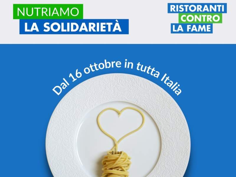 L'iniziativa Ristoranti contro la Fame è attiva fino a fine anno L'iniziativa Ristoranti contro la Fame è attiva fino a fine anno