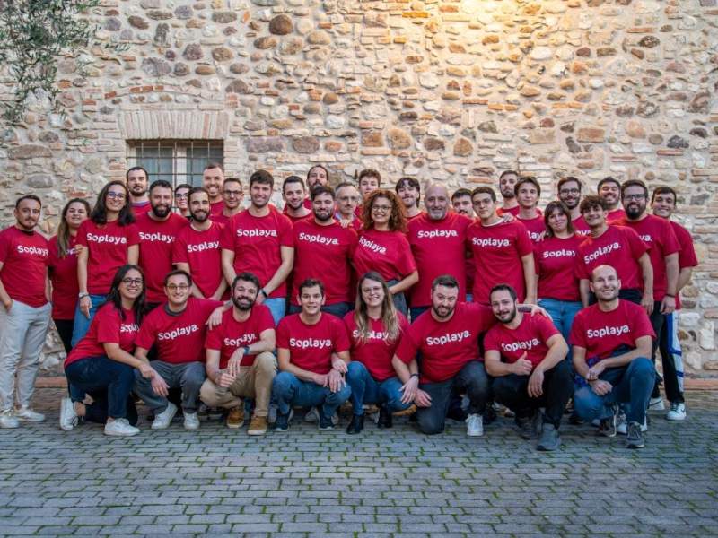 Il team di Soplaya, che oggi conta 55 persone Il team di Soplaya, che oggi conta 55 persone