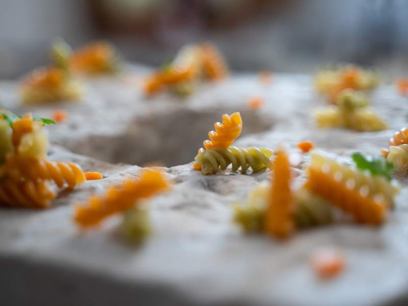 L'ultima novità di Girolomoni: i fusilli tricolore da 5 kg
