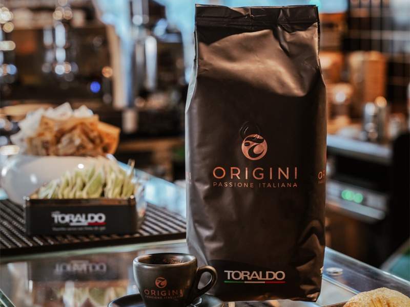 La miscela in grani Origini pensata da Caffè Toraldo per i professionisti del bar La miscela in grani Origini pensata da Caffè Toraldo per i professionisti del bar