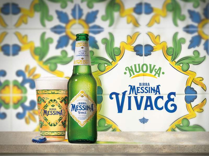 La nuova Birra Messina Vivace, disponibile nel canale Horeca sia nel formato 33 cl sia alla spina