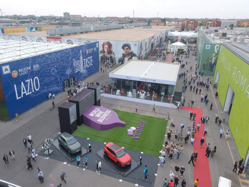 Un'immagine dello spazio fieristico di Vinitaly