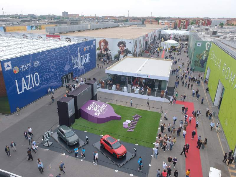 Un'immagine dello spazio fieristico di Vinitaly