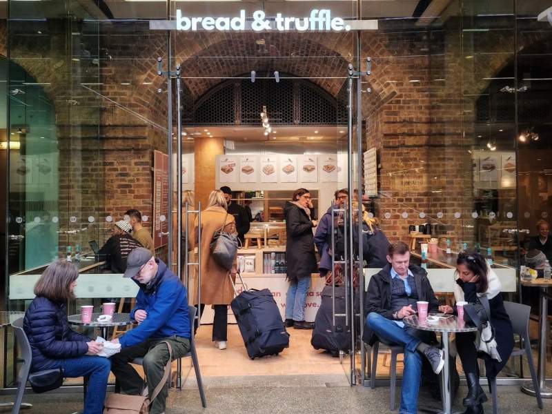 Bread&Truffle a St. Pancras, cuore travel retail di Londra Bread&Truffle a St. Pancras, cuore travel retail di Londra