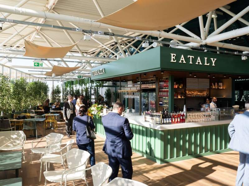 Terrazza Eataly a Roma Fiumicino, il nuovo spazio f&b ideato in collaborazione con Autogrill Terrazza Eataly a Roma Fiumicino, il nuovo spazio f&b ideato in collaborazione con Autogrill