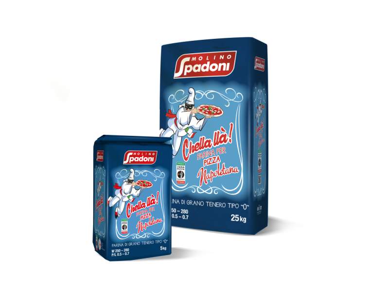 La farina Chella là! di Molino Spadoni disponibile nei formati da 5 e 25 kg per i professionisti La farina Chella là! di Molino Spadoni disponibile nei formati da 5 e 25 kg per i professionisti