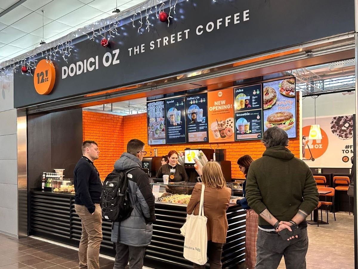 Lo store 12oz all'aeroporto di Torino Caselle Lo store 12oz all'aeroporto di Torino Caselle