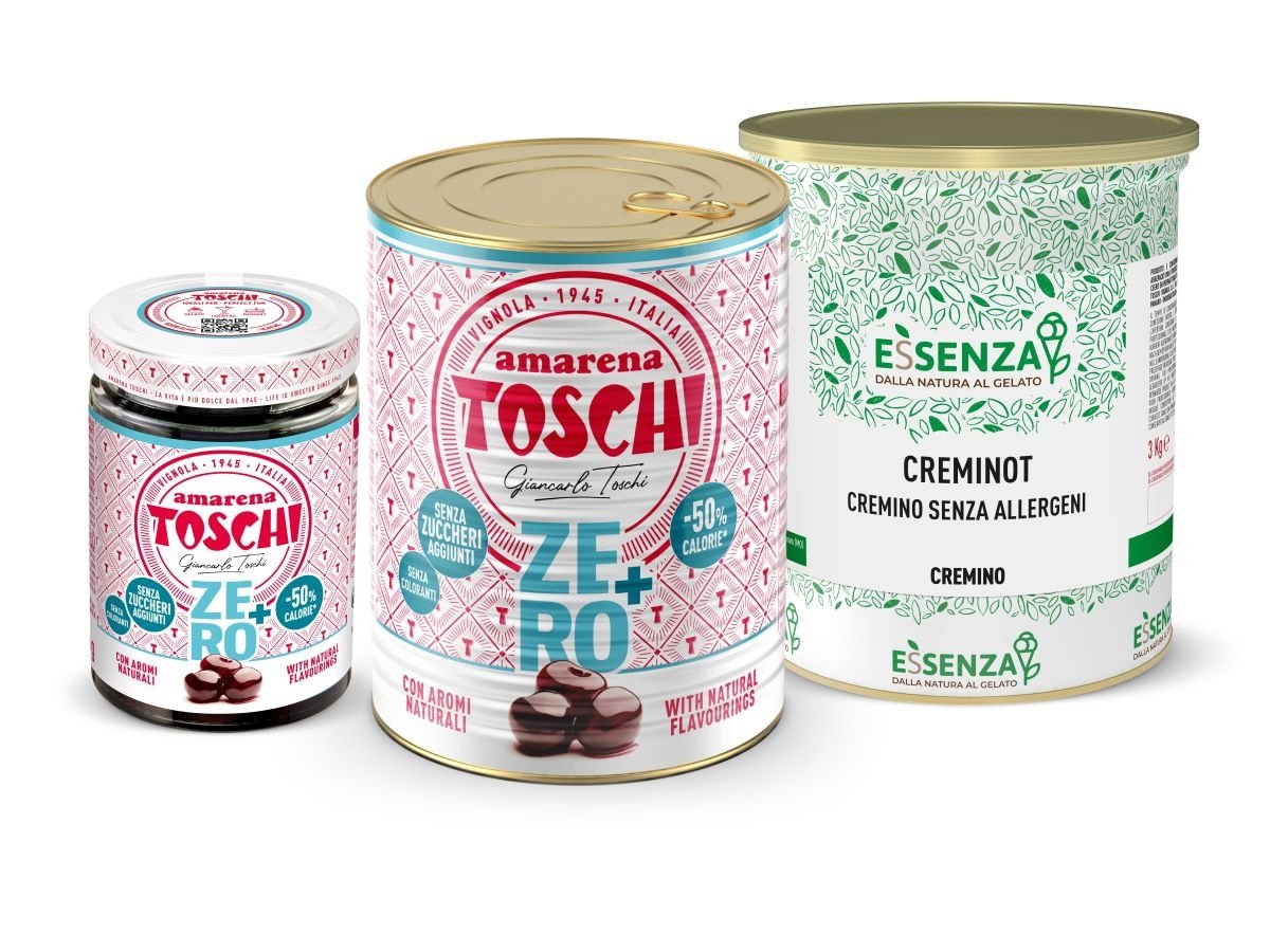 Alcune delle novità Toschi Vignola per il 2025, focus su gelateria e pasticceria