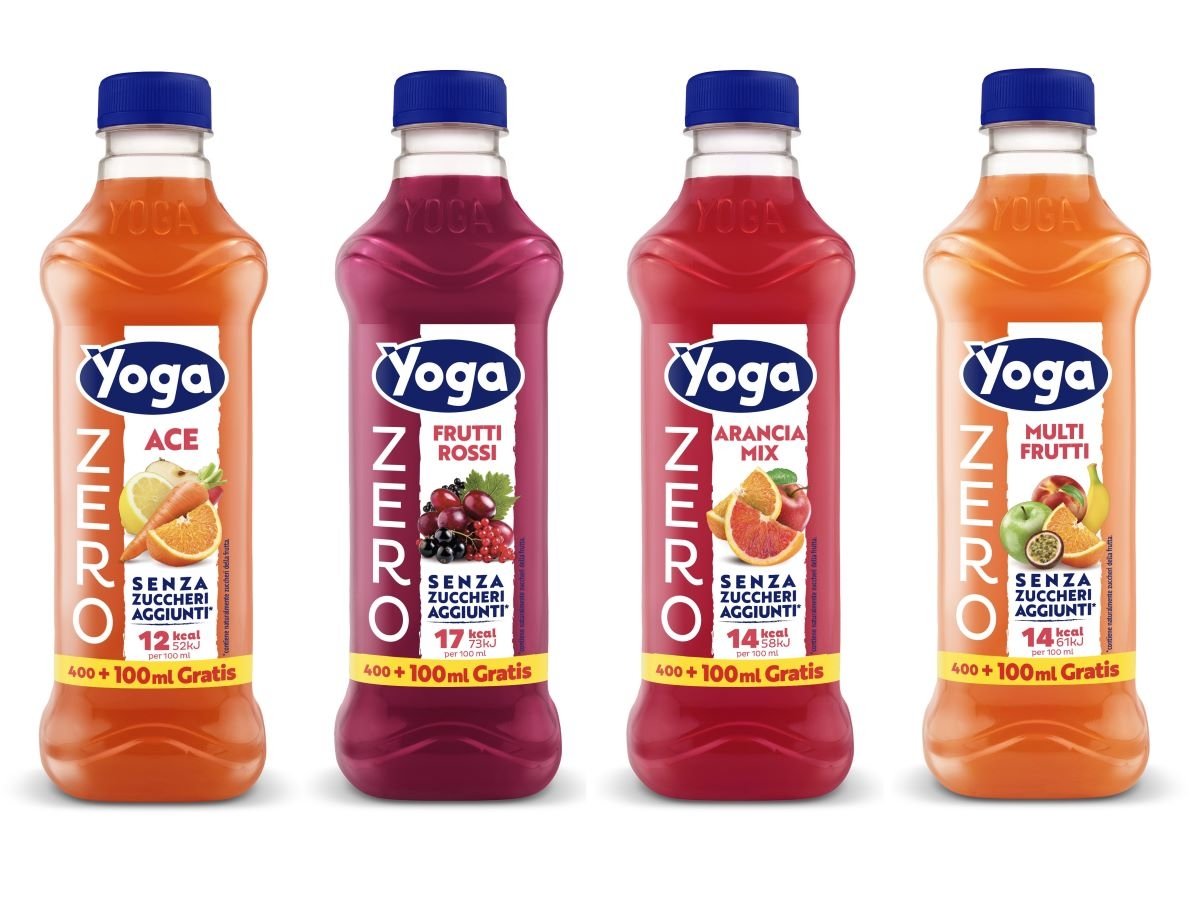 Le 4 referenze di Yoga Zero 500 ml Le 4 referenze di Yoga Zero 500 ml