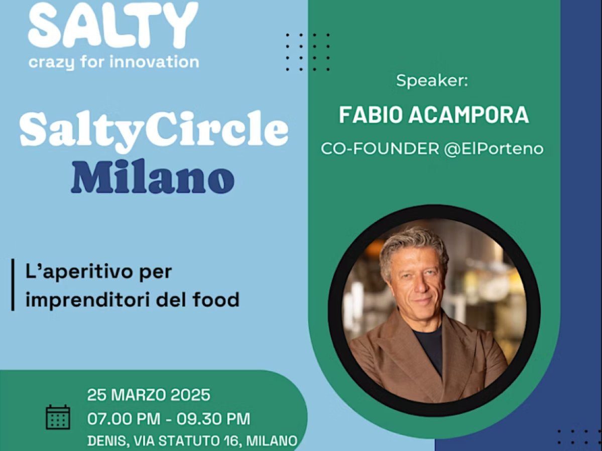 L'ospite d'eccezione del nuovo appuntamento Salty Circle è Fabio Acampora (co-founder di El Porteño)