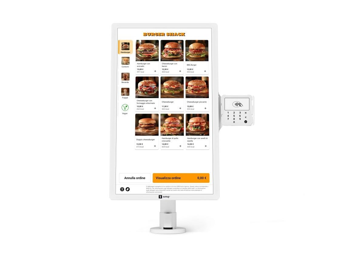 Un'applicazione di Kiosk, la soluzione per il self-ordering di SumUp Un'applicazione di Kiosk, la soluzione per il self-ordering di SumUp