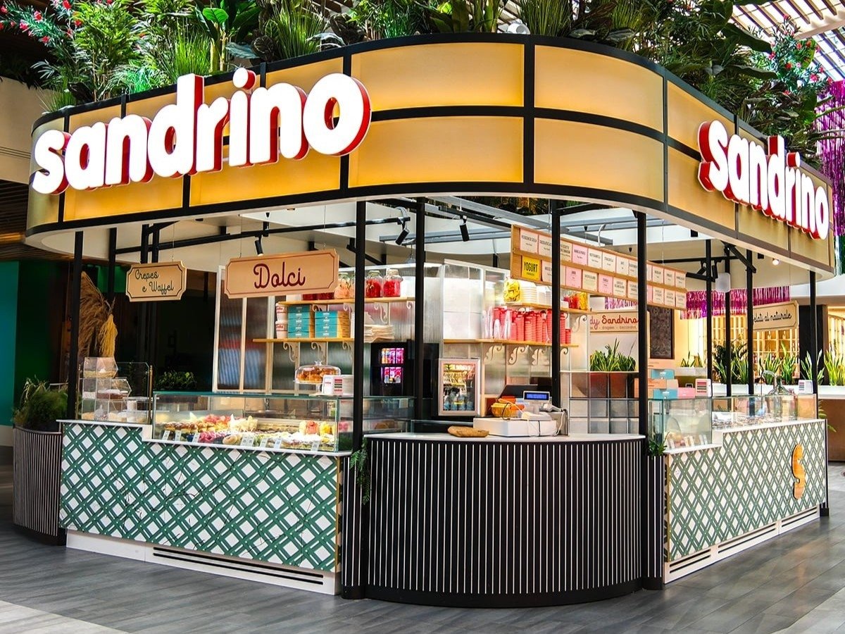 Uno dei 9 punti vendita della catena di gelaterie artigianali Sandrino