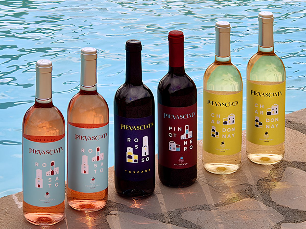 I 4 vini della linea Pievasciata Summer Edition di Vallepicciola