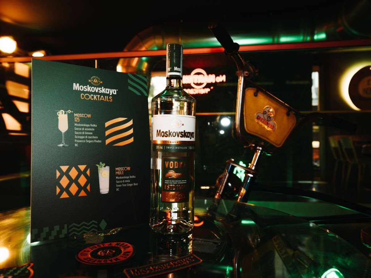Il nuovo look di Moskovskaya Vodka, distribuita in Italia da Velier