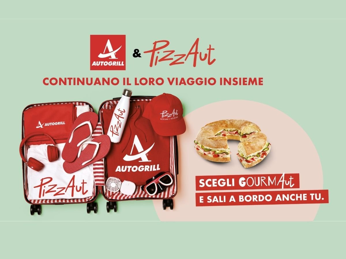 Per ogni porzione di GourmAut acquistata, Autogrill devolverà un euro a sostegno di PizzAut Per ogni porzione di GourmAut acquistata, Autogrill devolverà un euro a sostegno di PizzAut