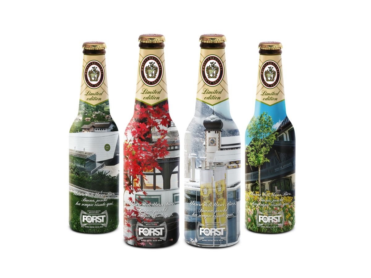 Le 4 etichette tematiche di Forst Souvenir Box Le 4 etichette tematiche di Forst Souvenir Box