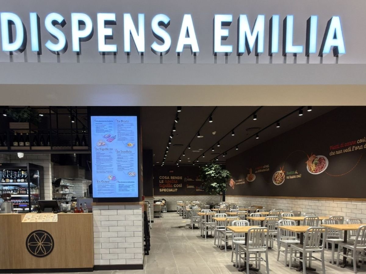 Il nuovo locale di Dispensa Emilia all'interno del Centro commerciale Le Terrazze