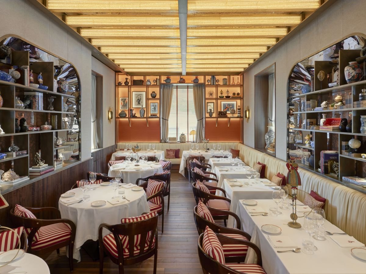 La sala del nuovo Langosteria Montenapoleone