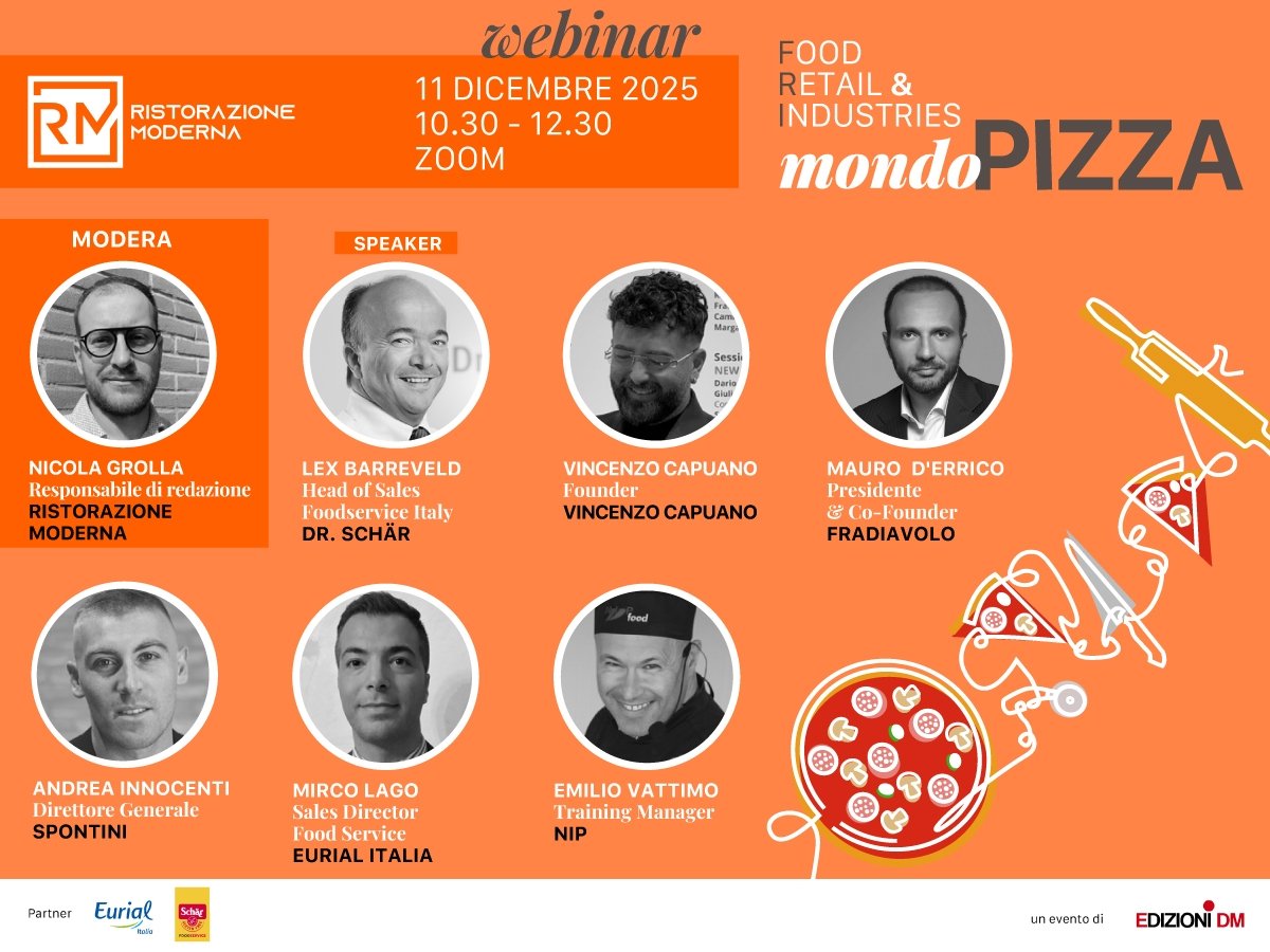 I partecipanti al webinar &quot;Mondo Pizza&quot; di Ristorazione Moderna
