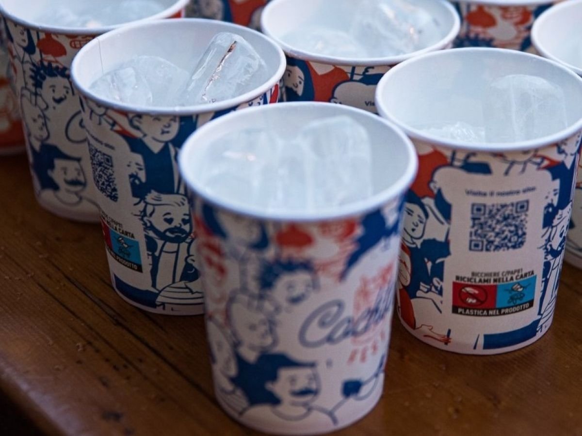 I bicchieri della linea Fibraware Personalizzato di Ilip