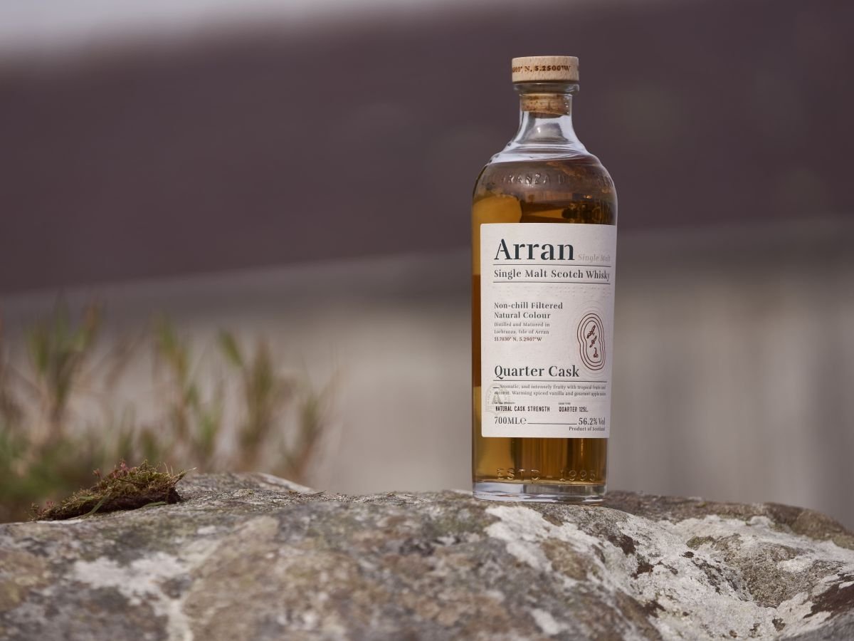 L'etichetta dello scotch whisky single malt Arran