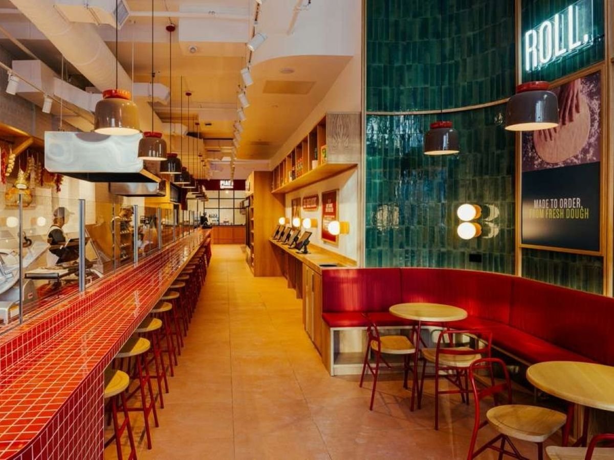 L'interno del nuovo punto vendita La Piadineria a New York