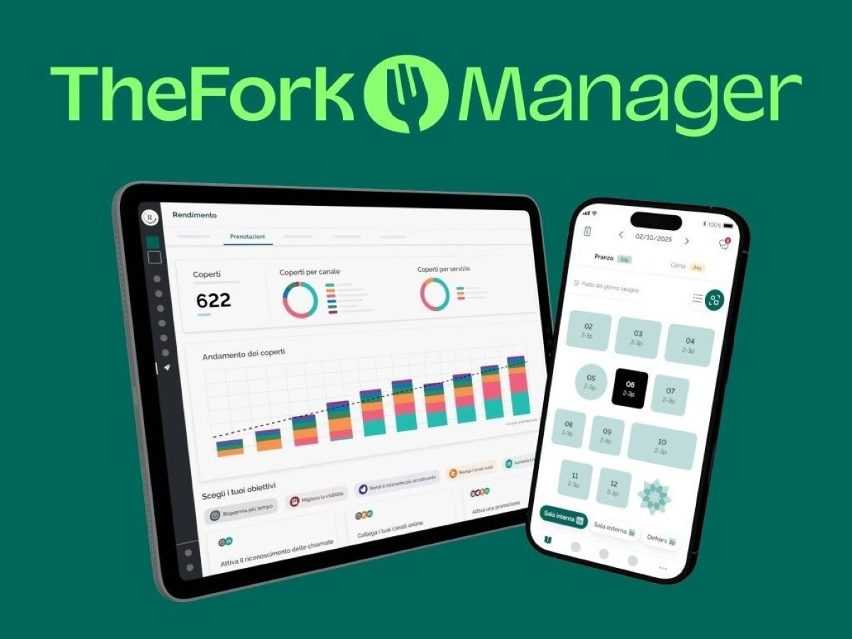 TheFork Manager è il gestionale dedicato ai ristoratori dell'omonima piattaforma di prenotazione