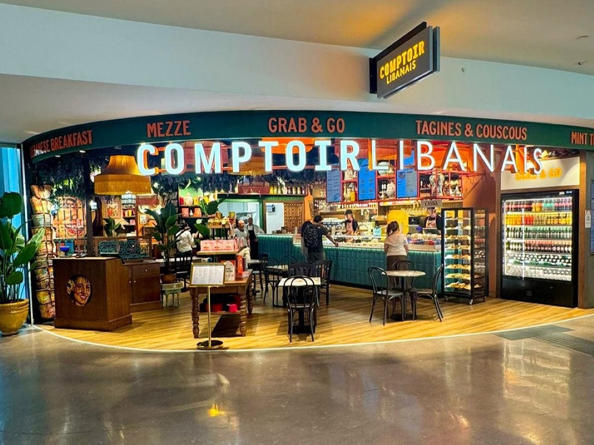 Il punto vendita Comptoir Libanais all'interno della Stazione di Roma Termini