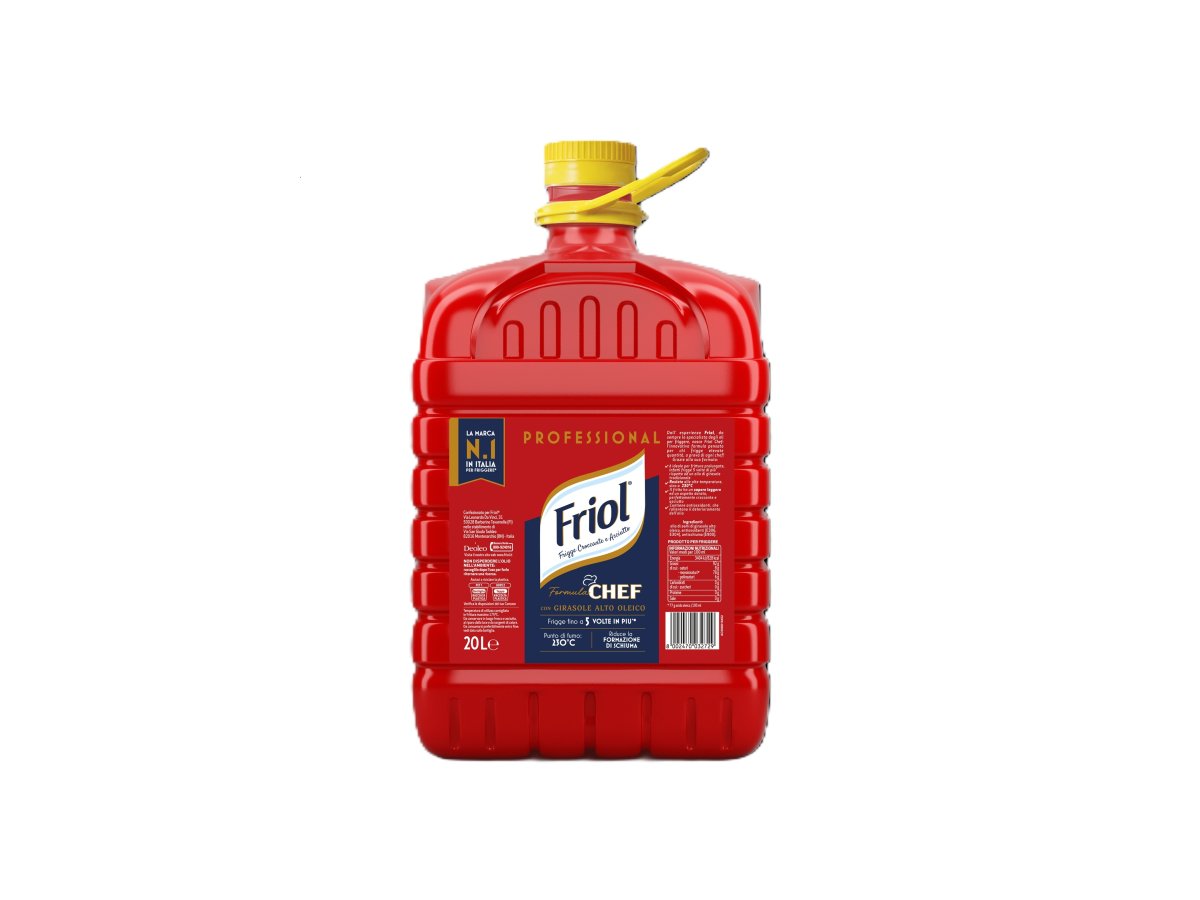 L'etichetta Formula Chef di Friol da 20 litri