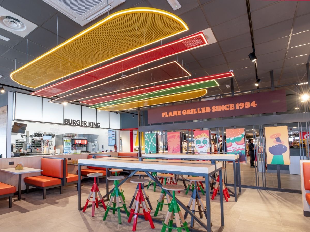 Uno spazio dell'insegna Burger King