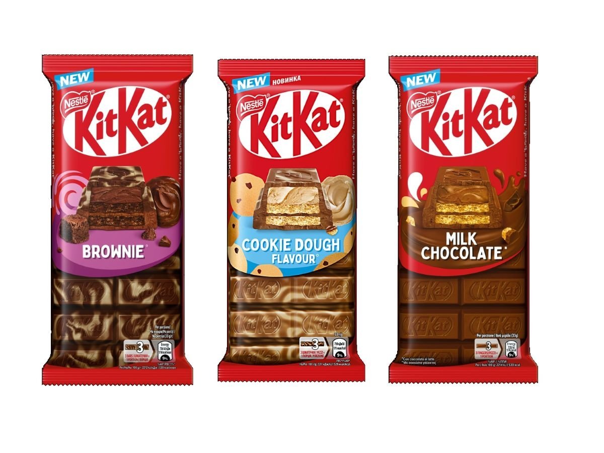 Le tre nuove referenze KitKat disponibili nei canali Horeca e vending