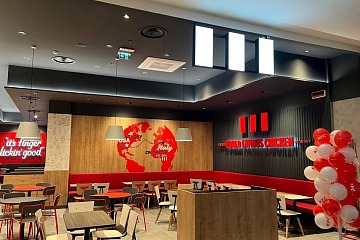 Un ristorante a marchio KFC 