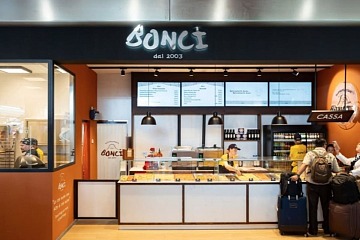Il punto vendita di Bonci alla Stazione Termini di Roma