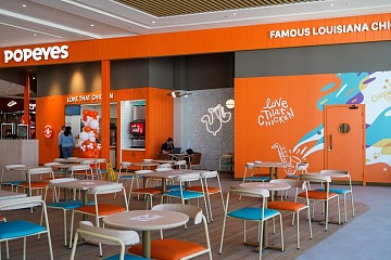 Il secondo store in franchising di Popeyes in Italia, all'interno del Fass Shopping Center
