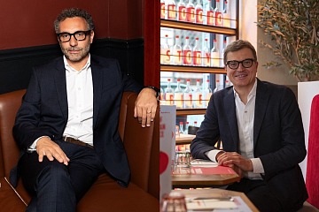 Da sinistra, Alessandro Lazzaroni e Nicola Saraceno alla guida di Rossopomodoro
