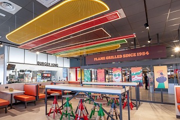 Uno spazio dell'insegna Burger King