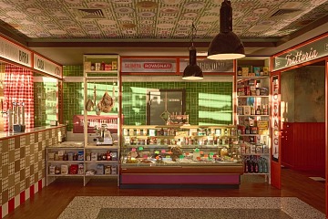 Il bancone del nuovo locale Pane&Trita di Lonato del Garda