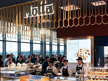 Il nuovo bar Motta Milano 1928 all'interno dell'Aeroporto di Bergamo