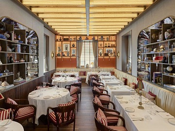 La sala del nuovo Langosteria Montenapoleone