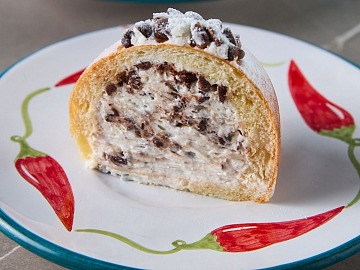 Il soffice con ricotta e gocce di cioccolato di Malìa Milano, dolce ufficiale del Coca-Cola Pizza Village